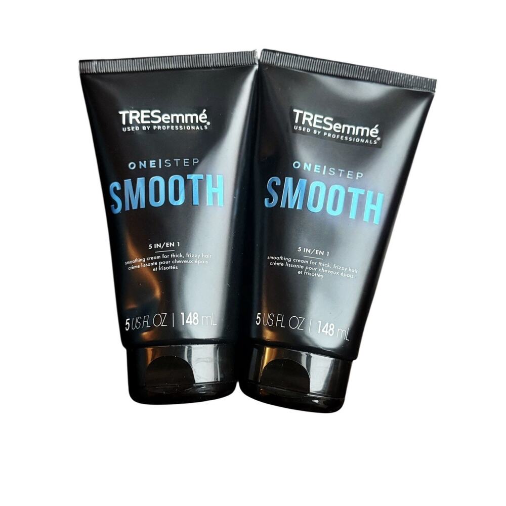 2X TRESemmé One Step Smooth 5-in-1 Cream Thick Frizzy Hair 5oz DISCONTINUED HTF